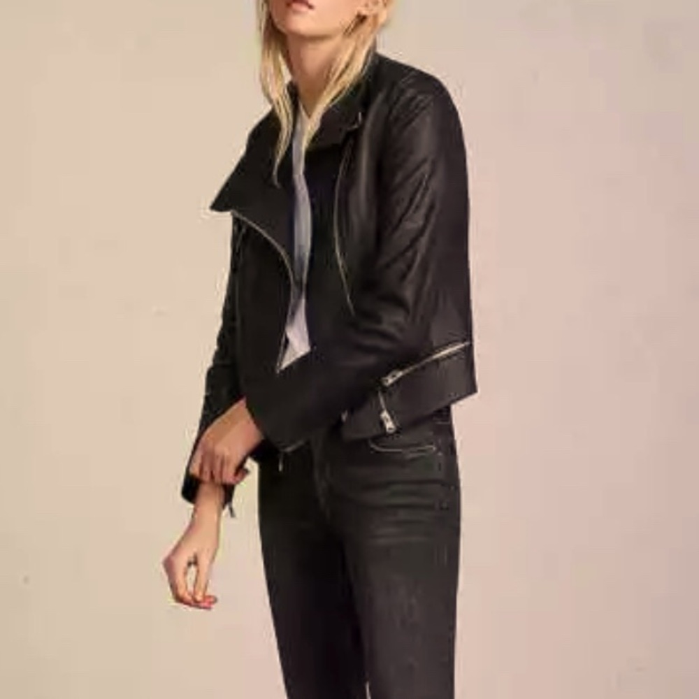 AllSaints bales biker leather jacket